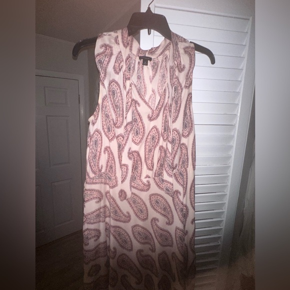 Ann Taylor Paisley Tie Neck Midi dress size 10 - Picture 2 of 7